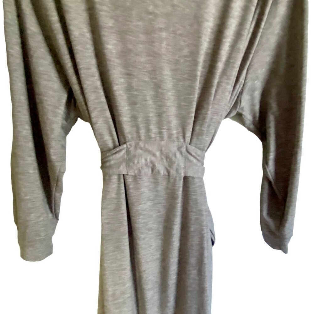 Hotouch Light Gray Robe 3/4 Sleeves Soft Fabric Belted Women's XXL NEW NWT - Picture 11 of 12